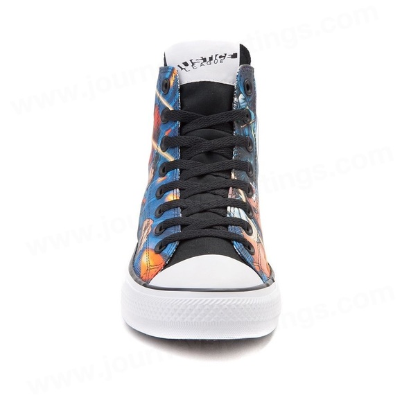 Converse x DC Comics Justice League High Top Sneakers - Boy’s Size 9 - Picture 5 of 15